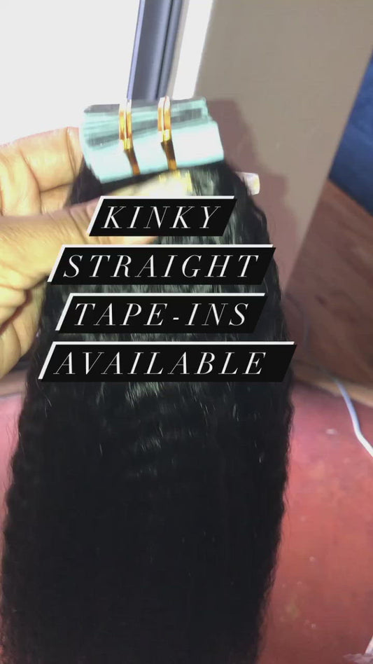 Kinky Straight Tape In Extensions